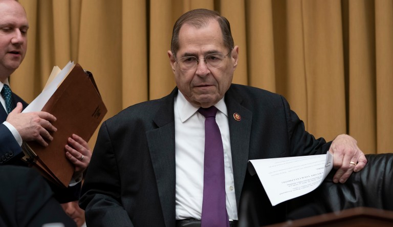 House Judiciary Committee Chairman, Rep. Jerrold Nadler, D-N.Y., prepares to start a hearing.