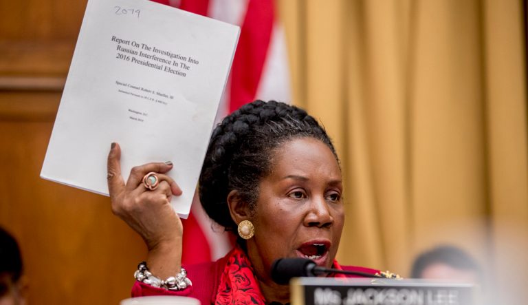 Rep. Sheila Jackson Lee, D-Texas, speaks during a House Judiciary Committee hearing on Capitol Hill in Washington, Monday, June 10, 2019. 
