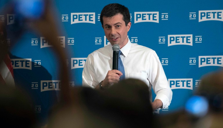 Democratic presidential candidate Mayor Pete Buttigieg speaks at a grassroots event on Friday, June 14, 2019, in Alexandria, Va.