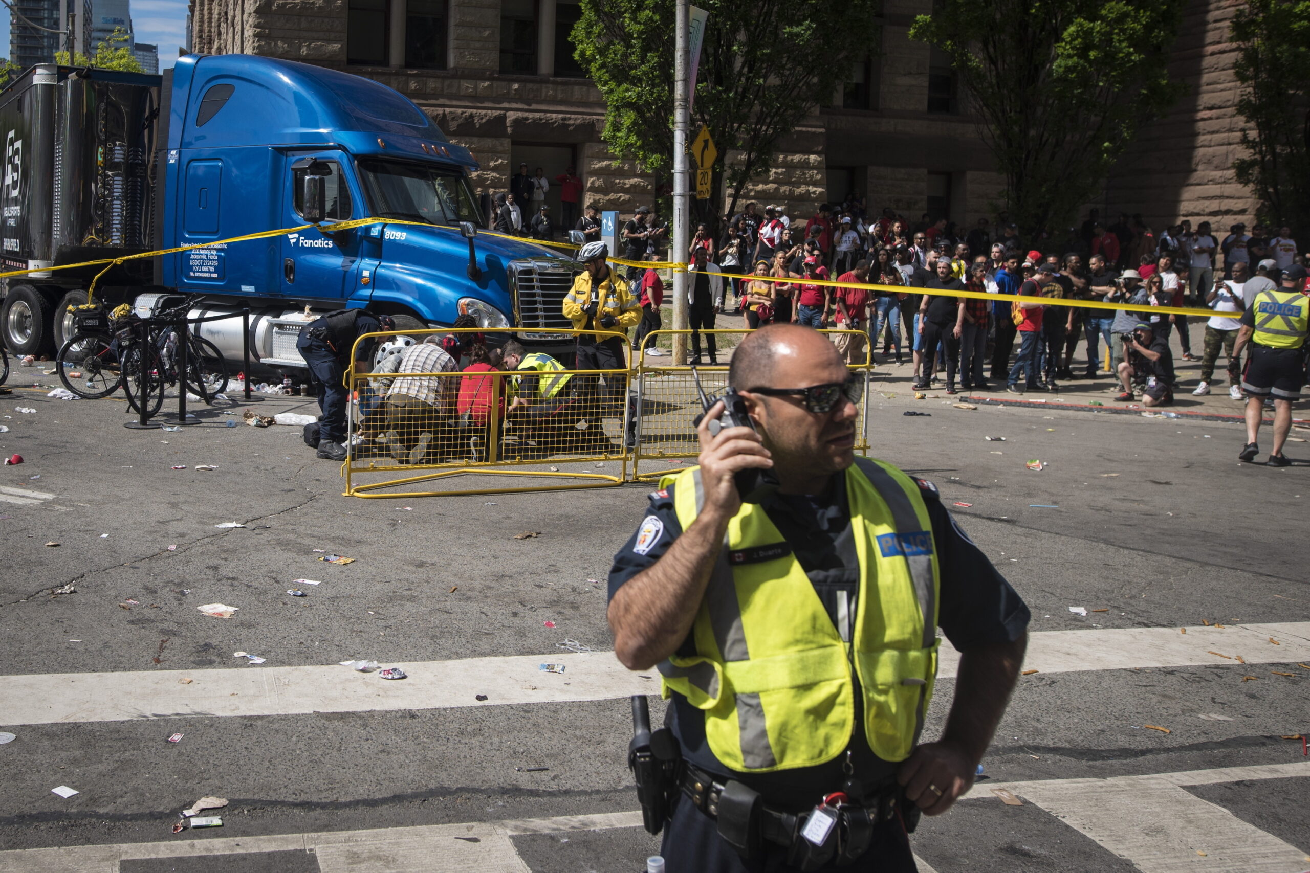 VIDEO: Shooting at Toronto Raptors Championship celebration