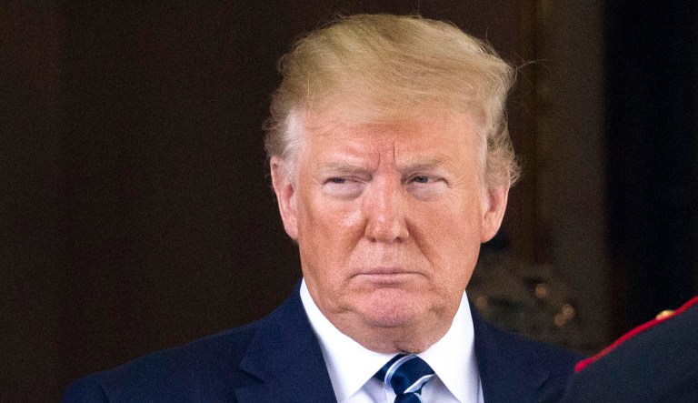 President Trump is seen.