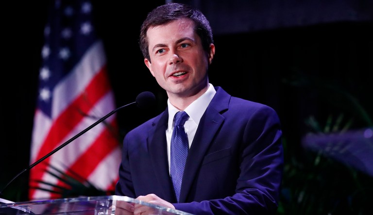 Democratic presidential candidate and South Bend, Ind., Mayor, Pete Buttigieg speaks during a forum on Friday, June 21, 2019, in Miami.
