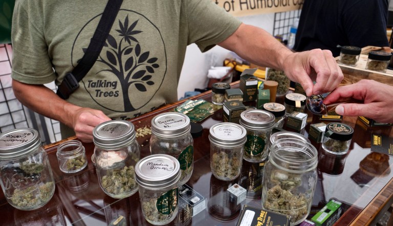 A vendor sells marijuana.