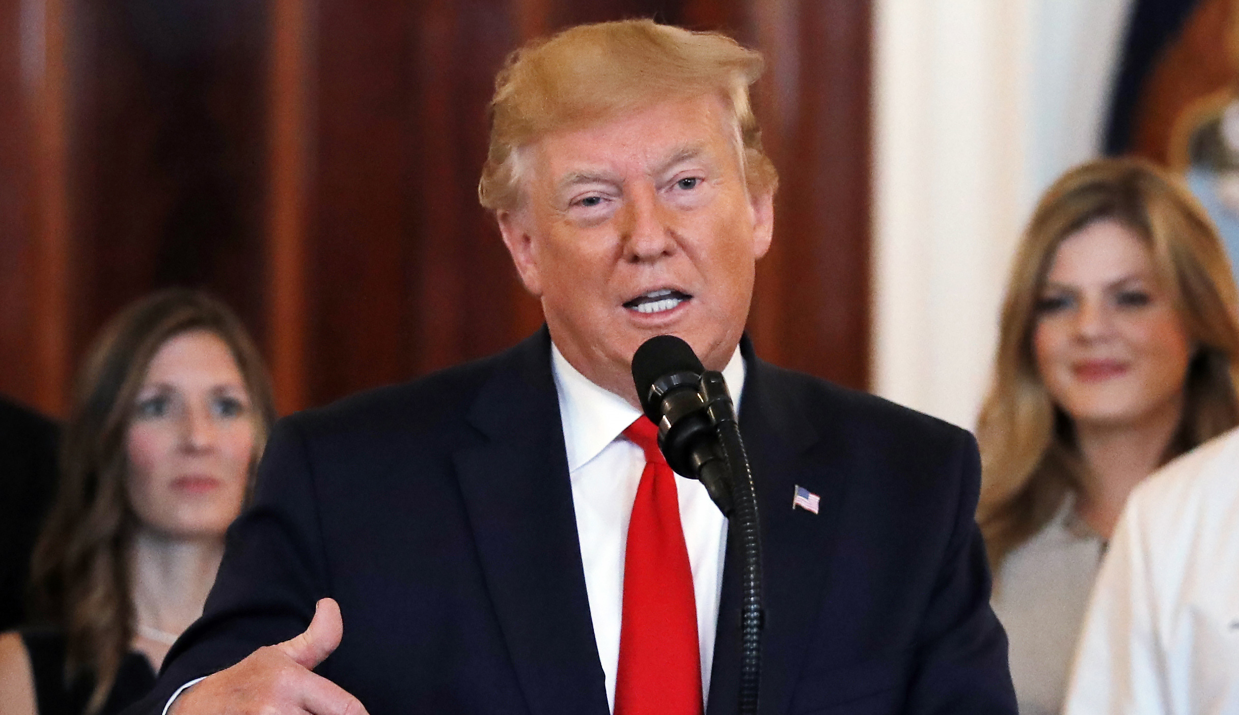 Trump says he does not need congressional approval to strike Iran