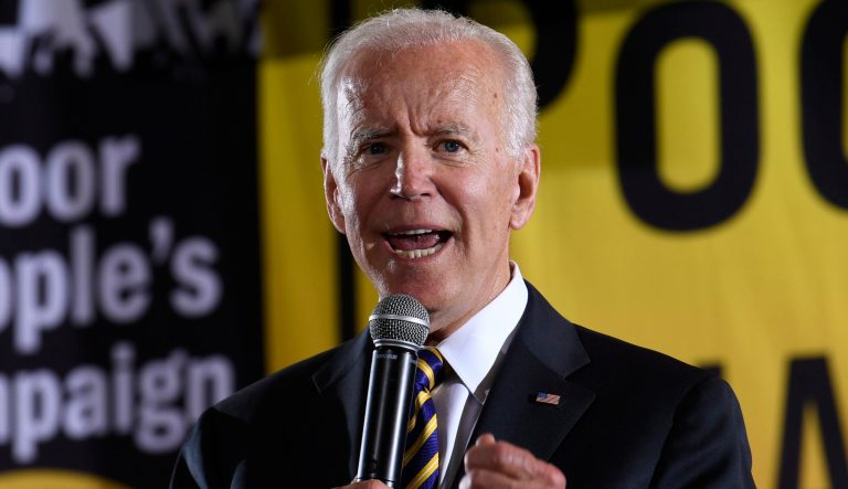 In this June 17, 2019 photo, Democratic presidential candidate, former Vice President Joe Biden, speaks in Washington. 