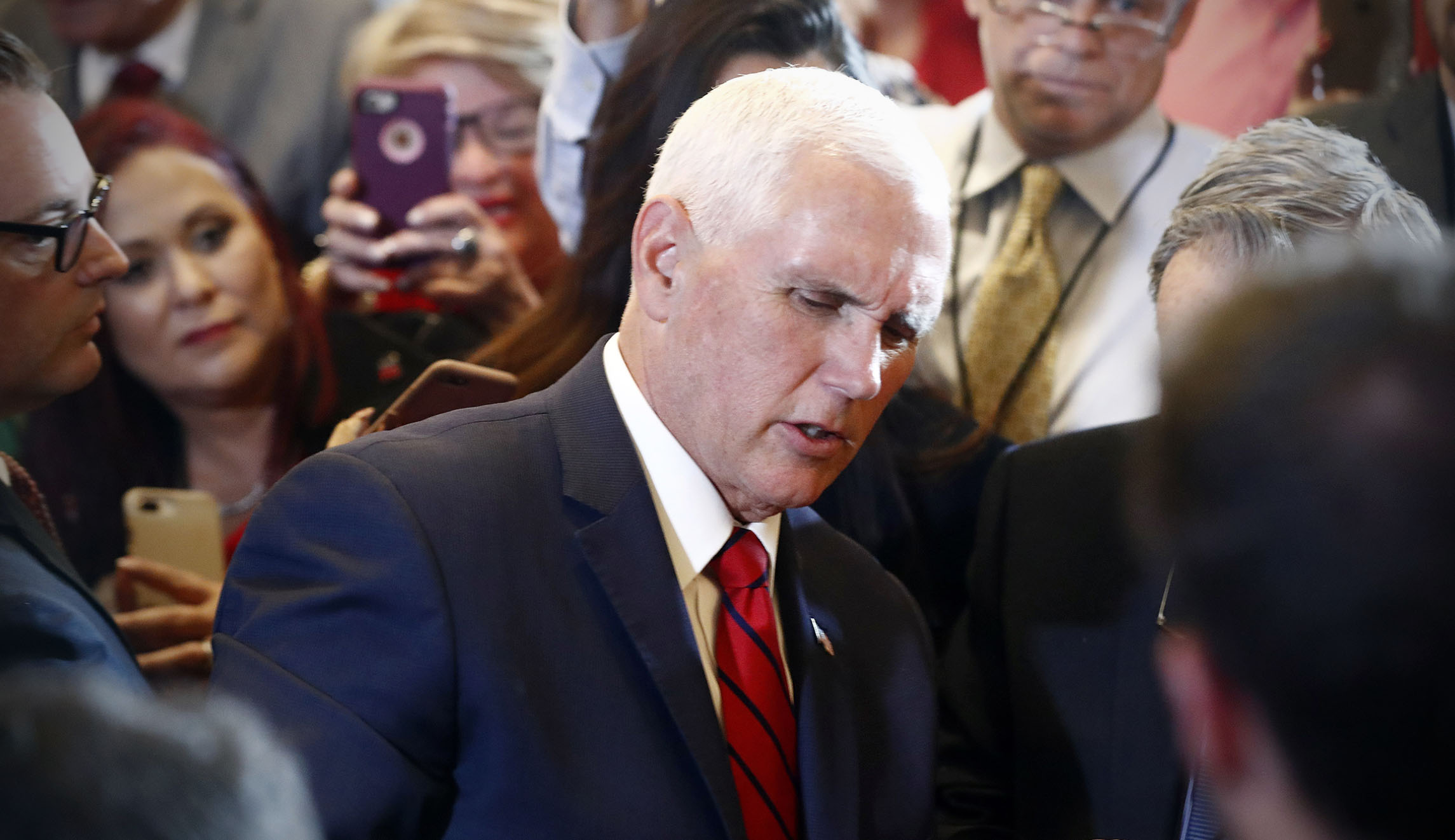 ‘Latinos for Trump’ chant ‘Build the Wall’ and cheer ICE at Pence speech