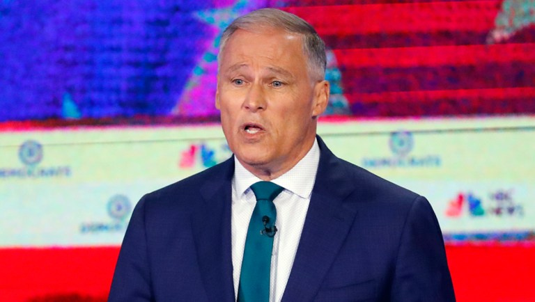 Democratic presidential candidate Washington Gov. Jay Inslee.