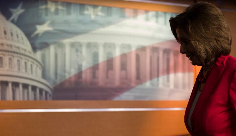 House Speaker Nancy Pelosi of Calif., departs after her weekly media availability on Capitol Hill, Thursday, June 27, 2019 in Washington. 