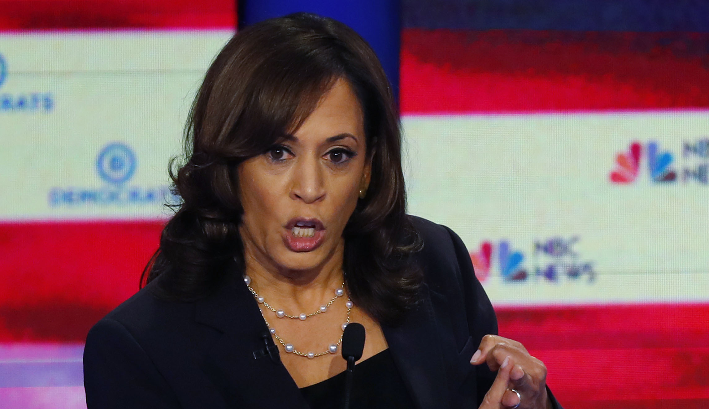 Kamala Harris defends varying healthcare answers: There’s a ‘their’ there