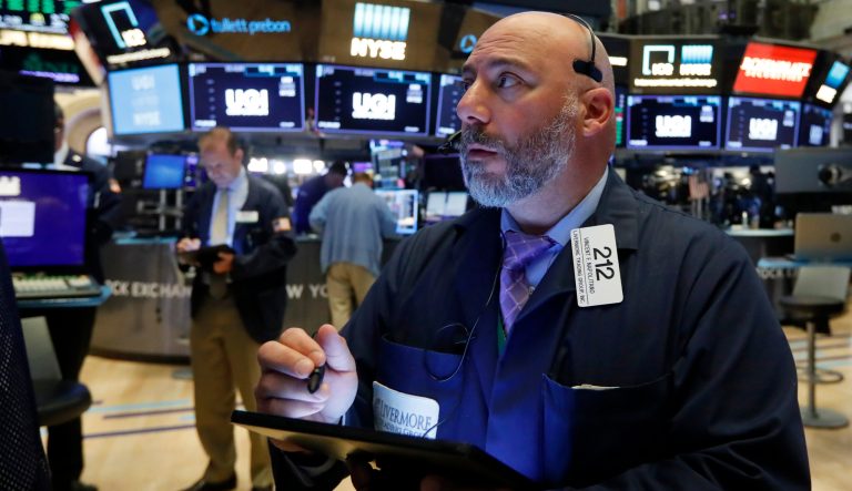 Trader Vincent Napolitano works on the floor of the New York Stock Exchange, Monday, July 1, 2019. Wall Street applauded a cease-fire in the U.S. trade war with China and opened trading in July with a bang. 