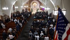 Hundreds, including Jon Stewart, attend funeral of 9/11 responder Luis Alvarez