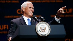 Mike Pence and Israeli PM Benjamin Netanyahu rally Christians for Trump