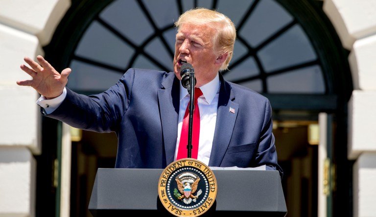 President Trump speaks.