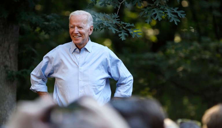 Joe Biden appears at an event.