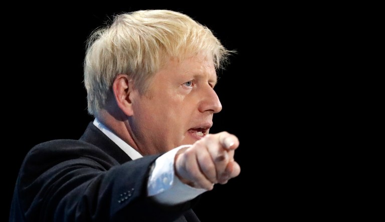 Boris Johnson is seen.