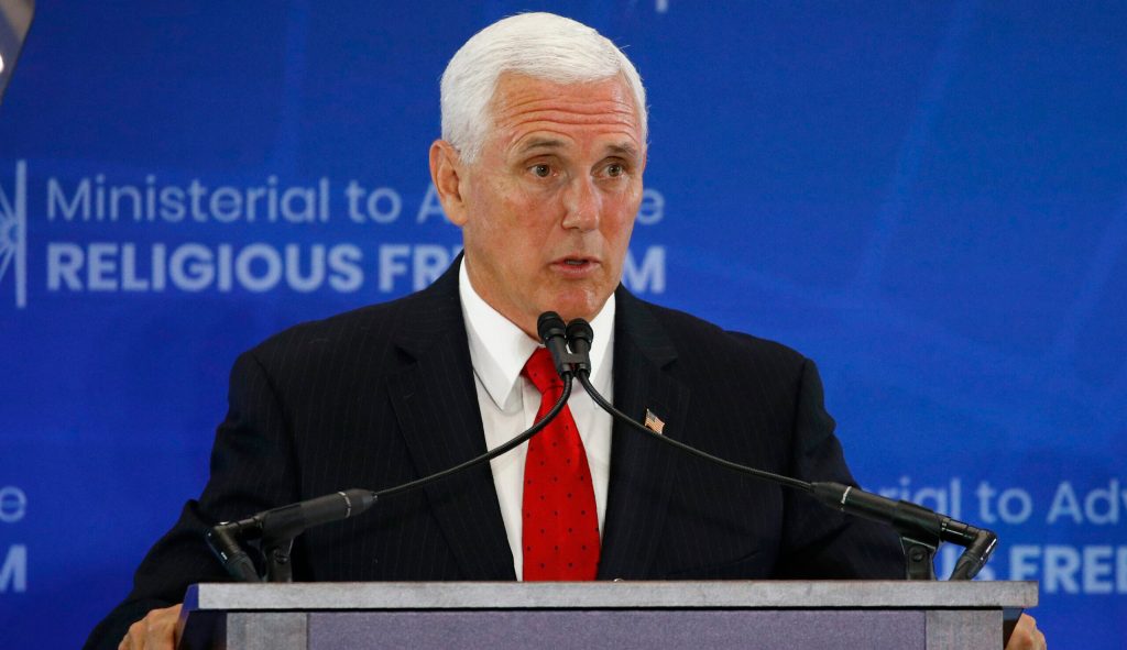 Mike Pence demands Saudi Arabia release blogger in rare rebuke
