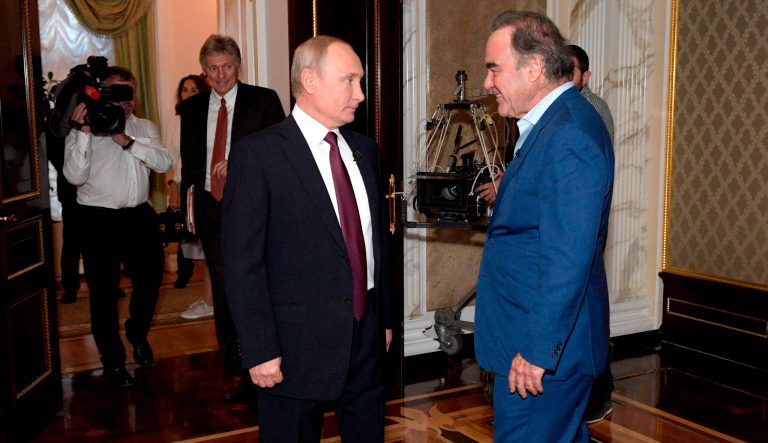 Oliver Stone asks Putin to be his adult daughter’s godfather