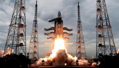 India successfully launches a rocket to the moon