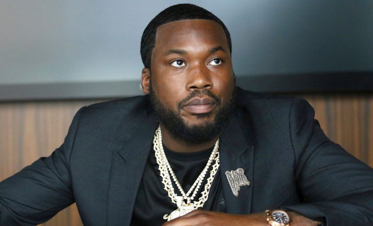 Meek Mill makes an announcement of the launch of Dream Chasers record label in joint venture with Roc Nation, at the Roc Nation headquarters on Tuesday, July 23, 2019, in New York. 