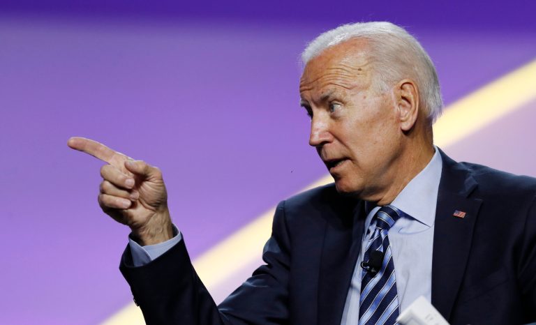 Democratic presidential candidate former Vice President Joe Biden, speaks during a candidates forum at the 110th NAACP National Convention, Wednesday, July 24, 2019, in Detroit. 