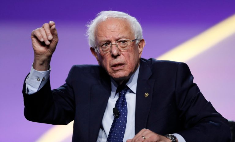 Democratic presidential candidate, Sen. Bernie Sanders, I-Vt., speaks during a candidates forum at the 110th NAACP National Convention, Wednesday, July 24, 2019, in Detroit. 