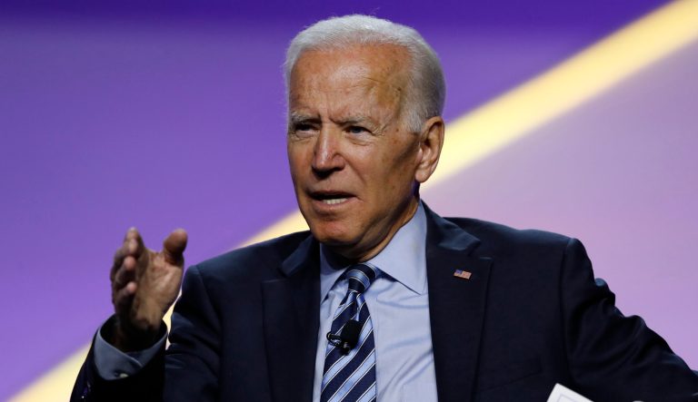 Democratic presidential candidate former Vice President Joe Biden, speaks during a candidates forum at the 110th NAACP National Convention, Wednesday, July 24, 2019, in Detroit. 