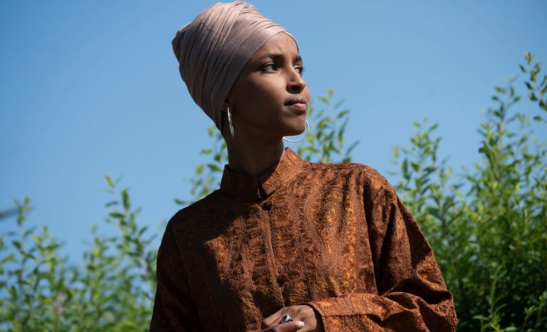 Rep. Ilhan Omar, D-Minn., at the Capitol in Washington, Thursday, July 25, 2019. 