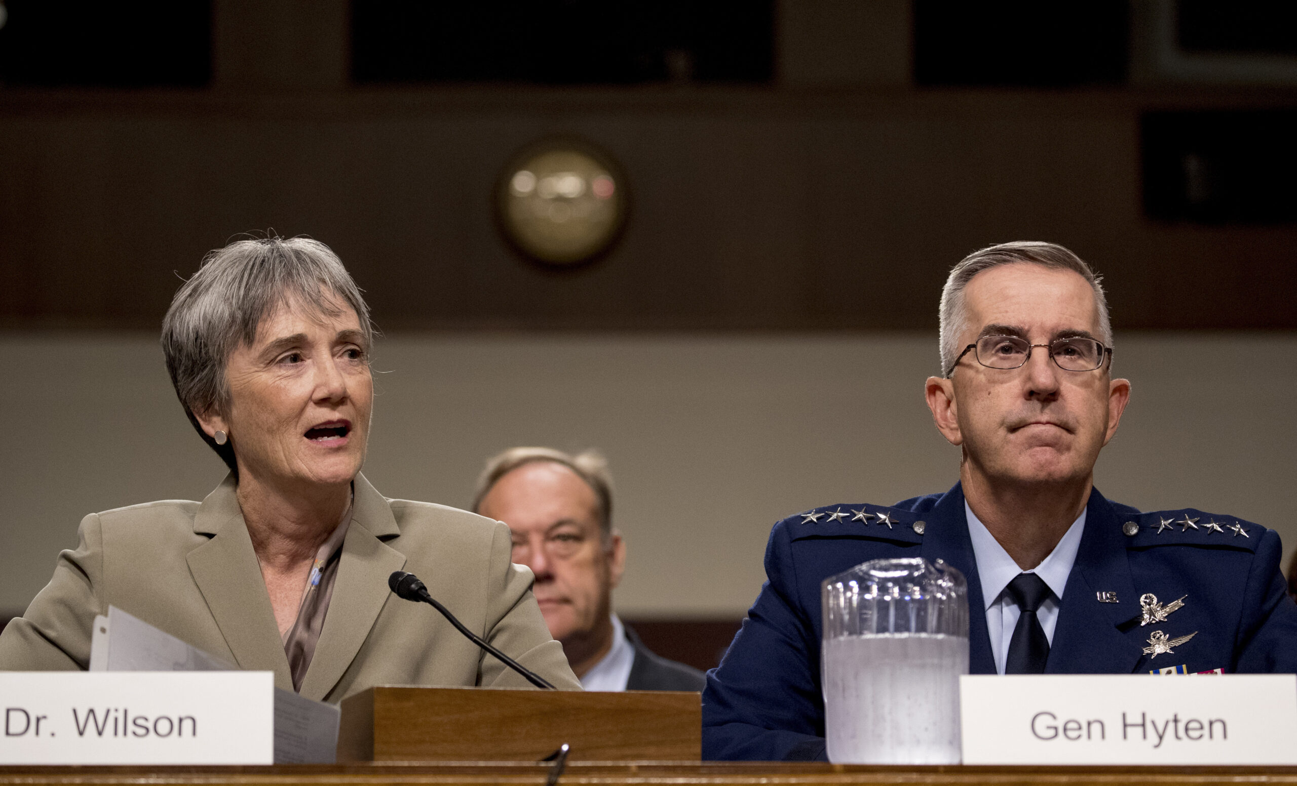 Former Air Force secretary tells Senate sexual assault accusation against Joint Chiefs nominee is false