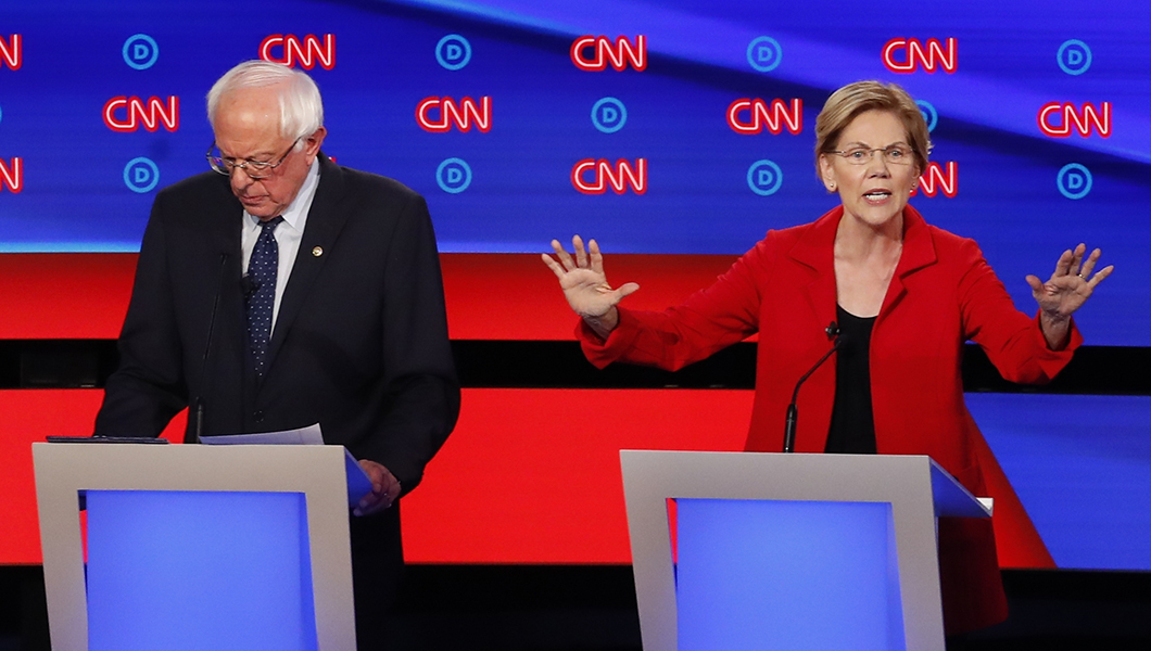Sanders and Warren take flak from centrists over ‘Medicare for all’