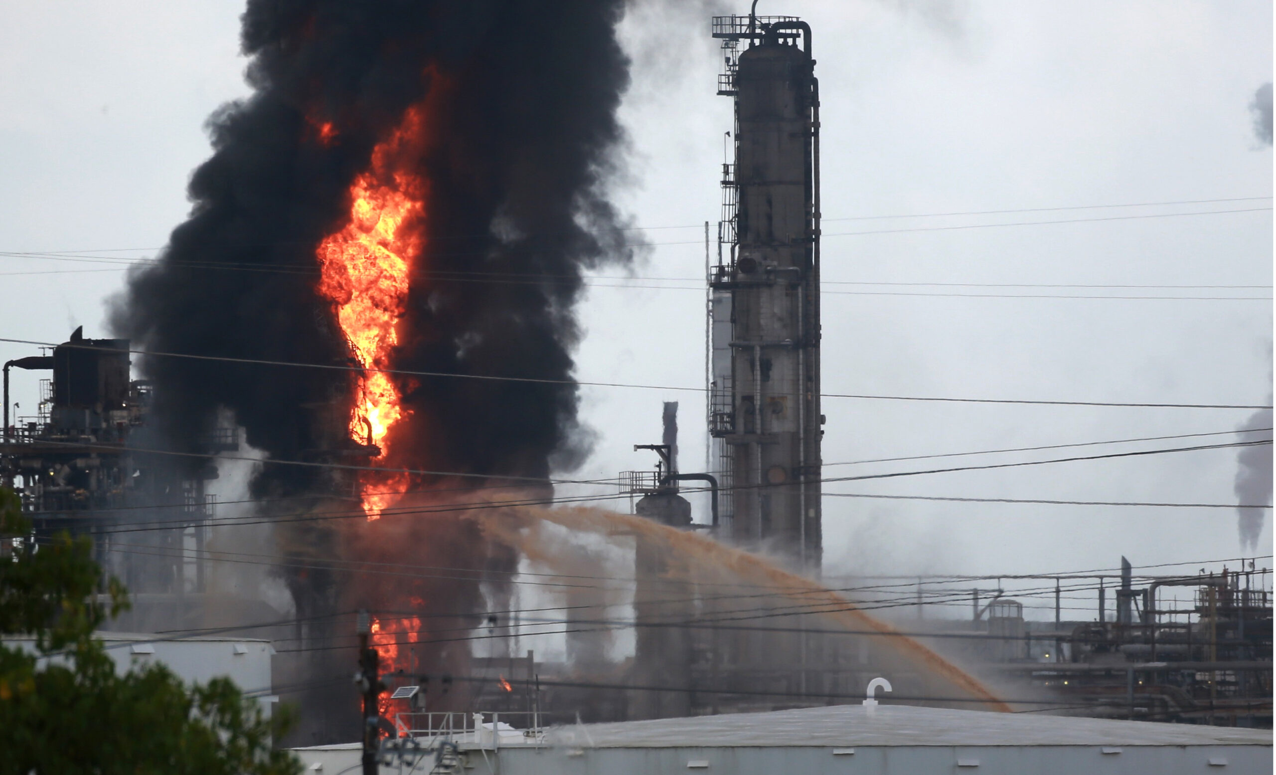 Shelter-in-place order issued as fire rages at Texas refinery