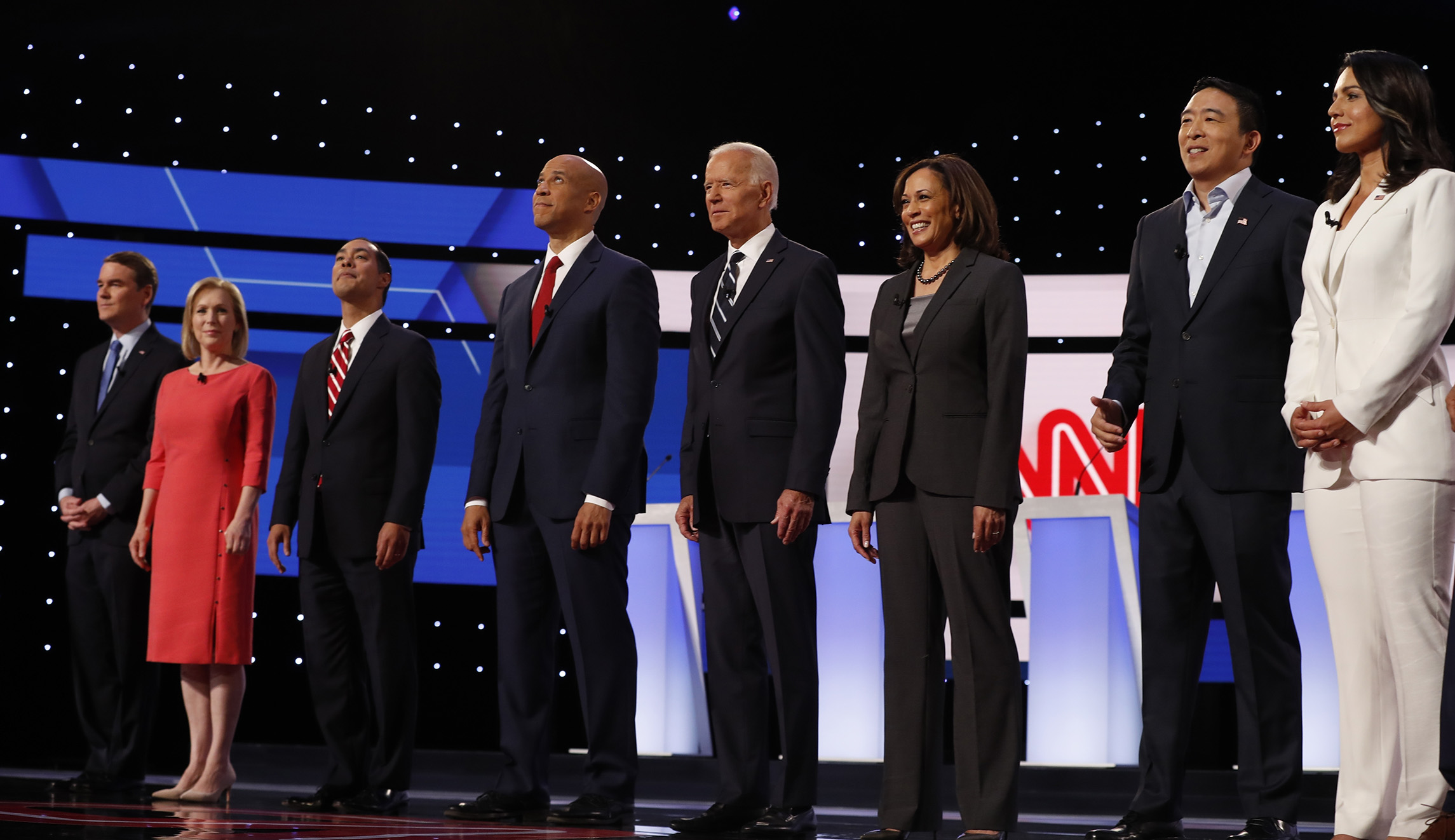 Eight candidates for September Democratic debates with Tulsi Gabbard inching closer