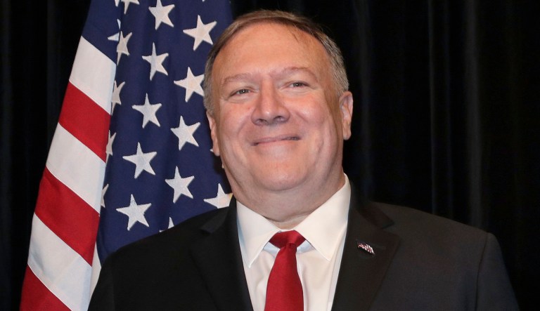Mike Pompeo is seen.