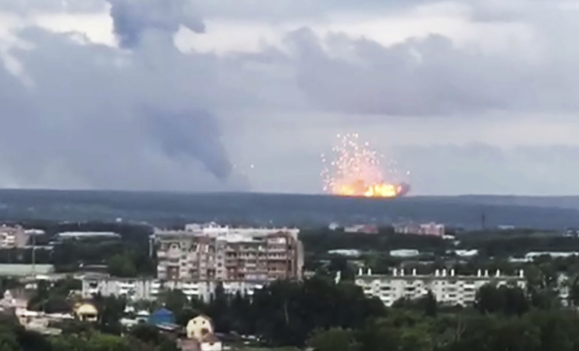 WATCH: Explosions at Russian ammo dump lead to mass evacuations
