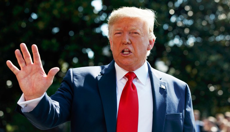 President Trump is seen.