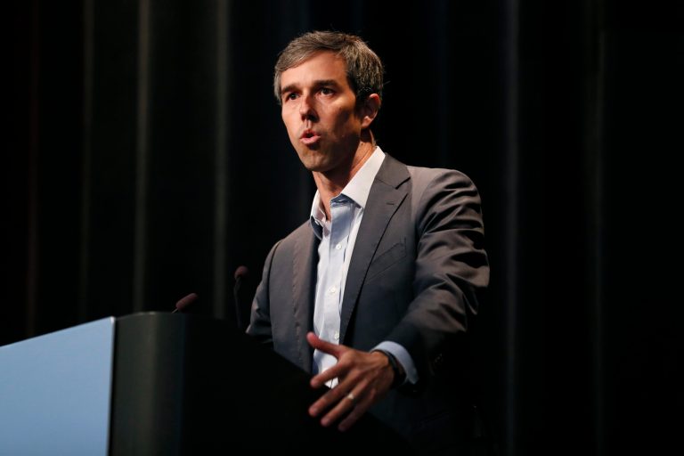 Democratic presidential candidate Beto O'Rourke speaks at the Iowa Federation of Labor convention, Wednesday, Aug. 21, 2019, in Altoona, Iowa. 