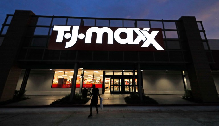 A TJ Maxx store is seen.