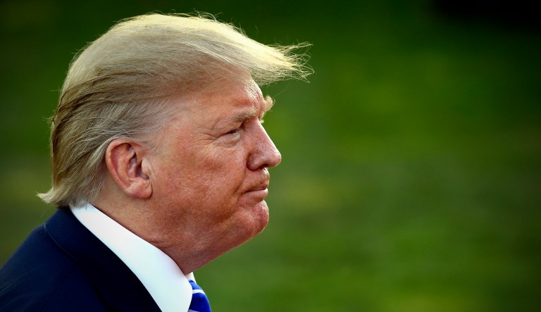 President Trump is seen.