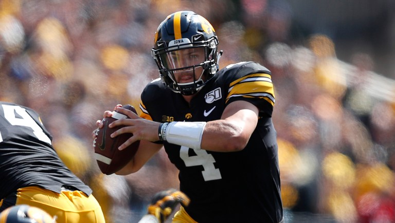Iowa quarterback Nate Stanley.