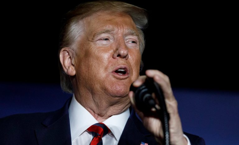 President Donald Trump speaks at the 2019 National Historically Black Colleges and Universities Week Conference in Washington, Tuesday, Sept. 10, 2019. 