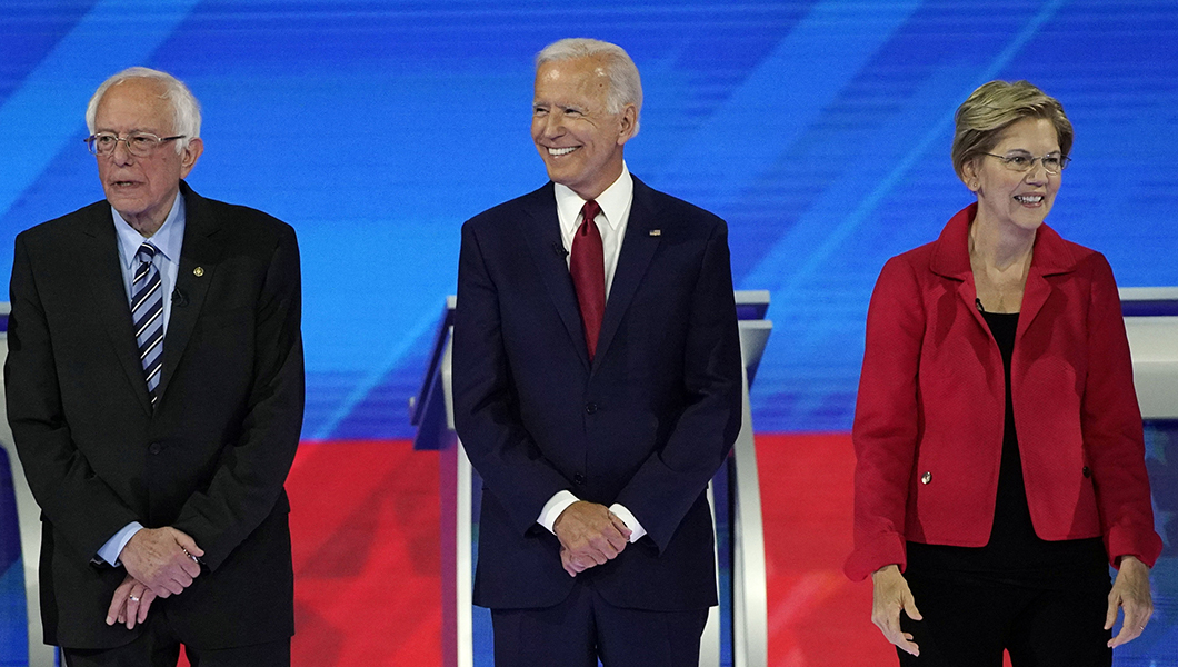 Biden, Warren, and Sanders spar in first debate featuring front-runners