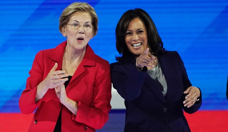 Kamala Harris: Warren exit a reminder of ‘challenges’ women face in White House bids