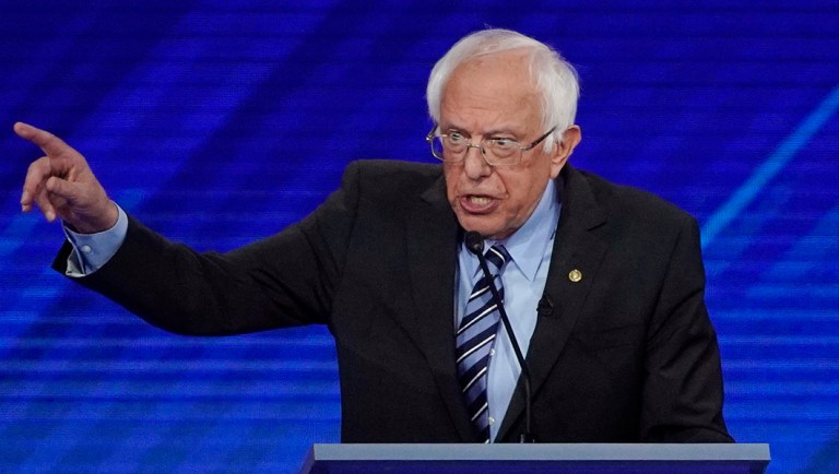 Democratic presidential candidate Sen. Bernie Sanders.