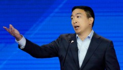 Yang requests donations from ‘Freedom Dividend’ raffle entrants