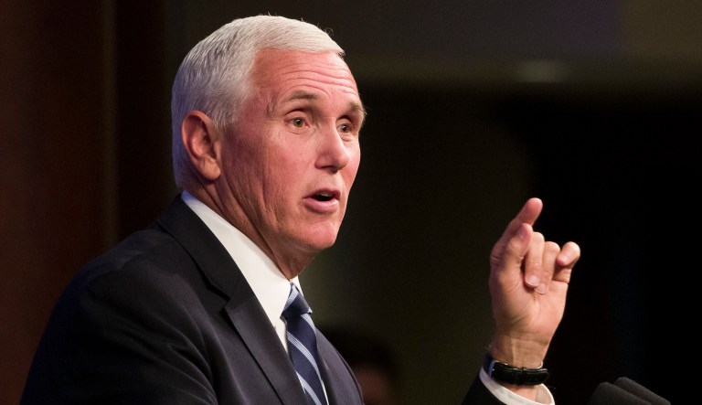 Vice President Mike Pence speaks.