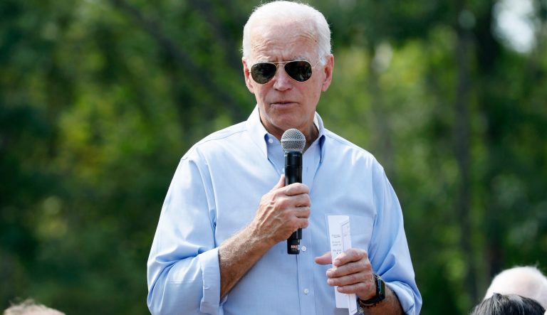 Democratic presidential candidate former Vice President Joe Biden speaks during a town hall meeting at the Indian Creek Nature Preserve, Friday, Sept. 20, 2019, in Cedar Rapids, Iowa. 