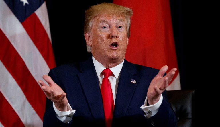 President Trump is seen.