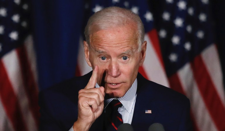 Democratic presidential candidate and former Vice President Joe Biden speaks at a campaign event, Wednesday, Oct. 9, 2019, in Rochester, N.H.