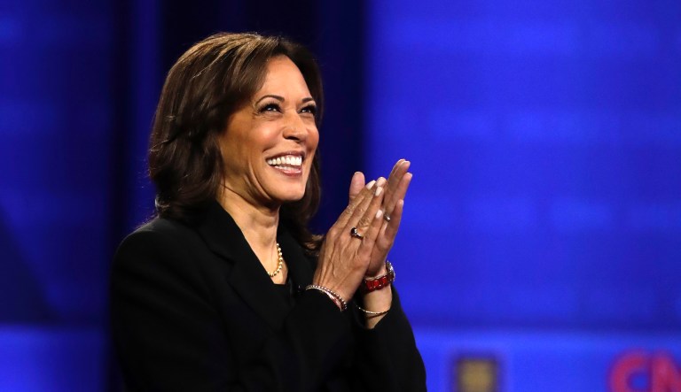 ‘You wouldn’t know a joke if one raised you’: Kamala Harris hits back after Donald Trump Jr. mocks her laugh