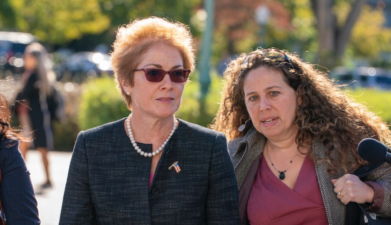 Former Ukraine ambassador says she felt ‘threatened’ by Trump and Giuliani