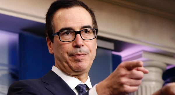Best bet for chief of staff: Mnuchin, the gambling website favorite to replace Mulvaney